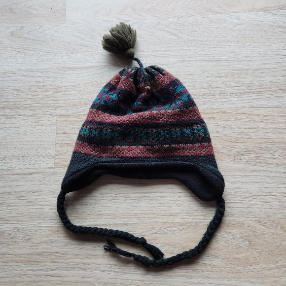 Vintage Darn Fine Hats Made in USA Warm Acrylic Winter Hat Ear-Flaps One Size - Picture 2 of 7